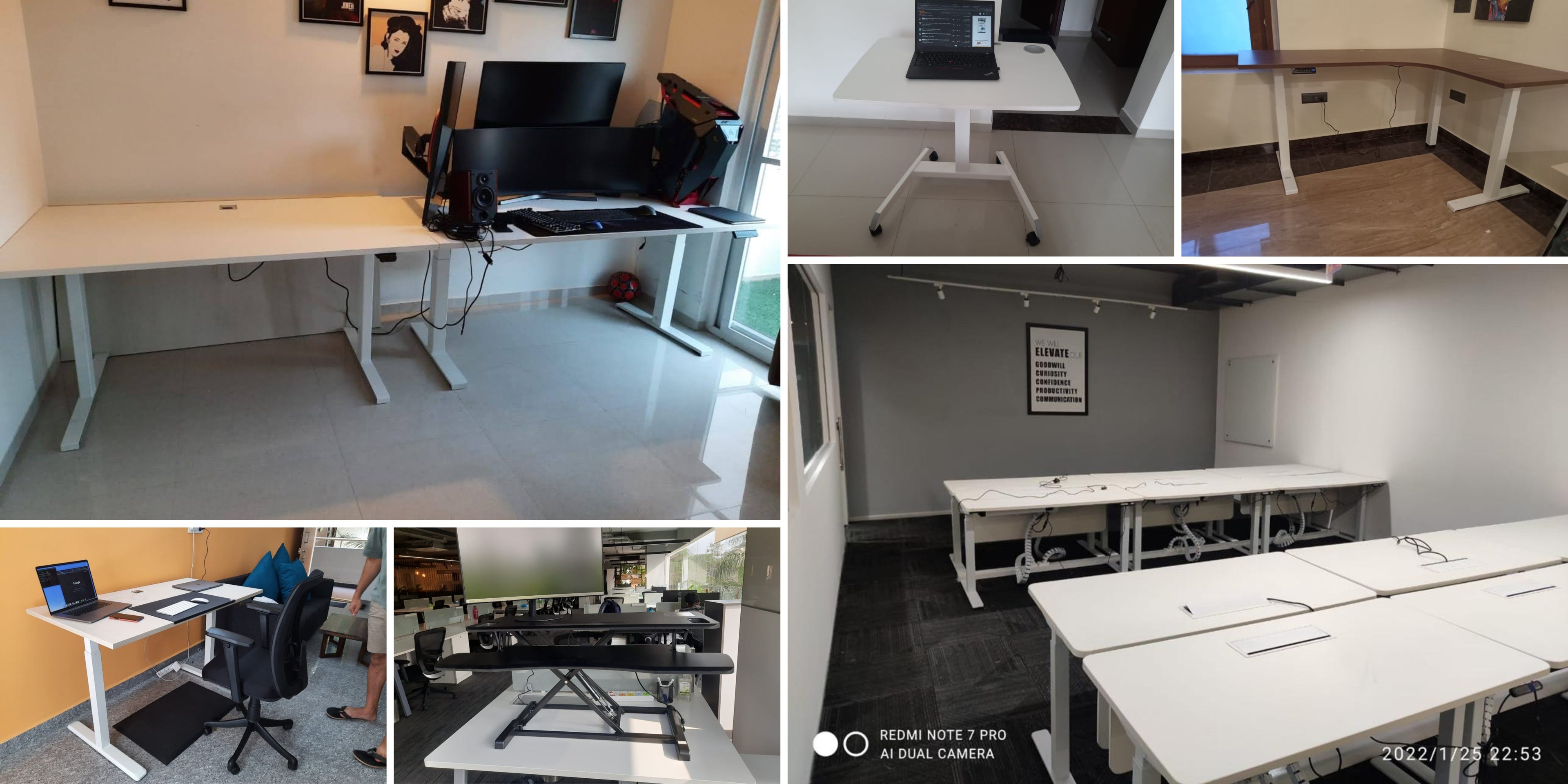 height adjustable table installation photo