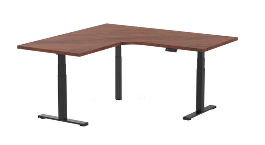 Electric height adjustable standing desk, L Shape - Purpleark