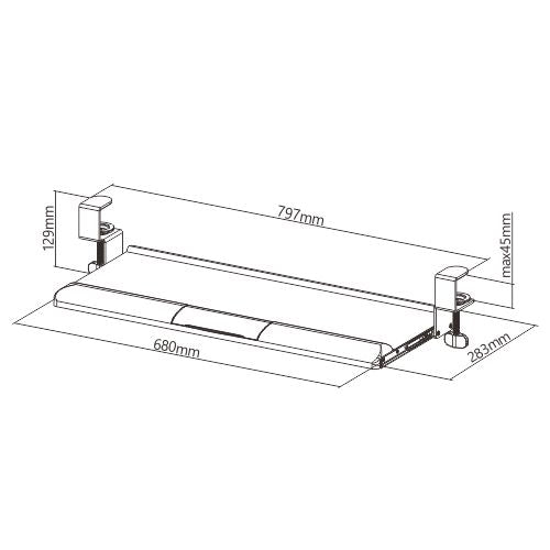 Keyboard Tray - Purpleark