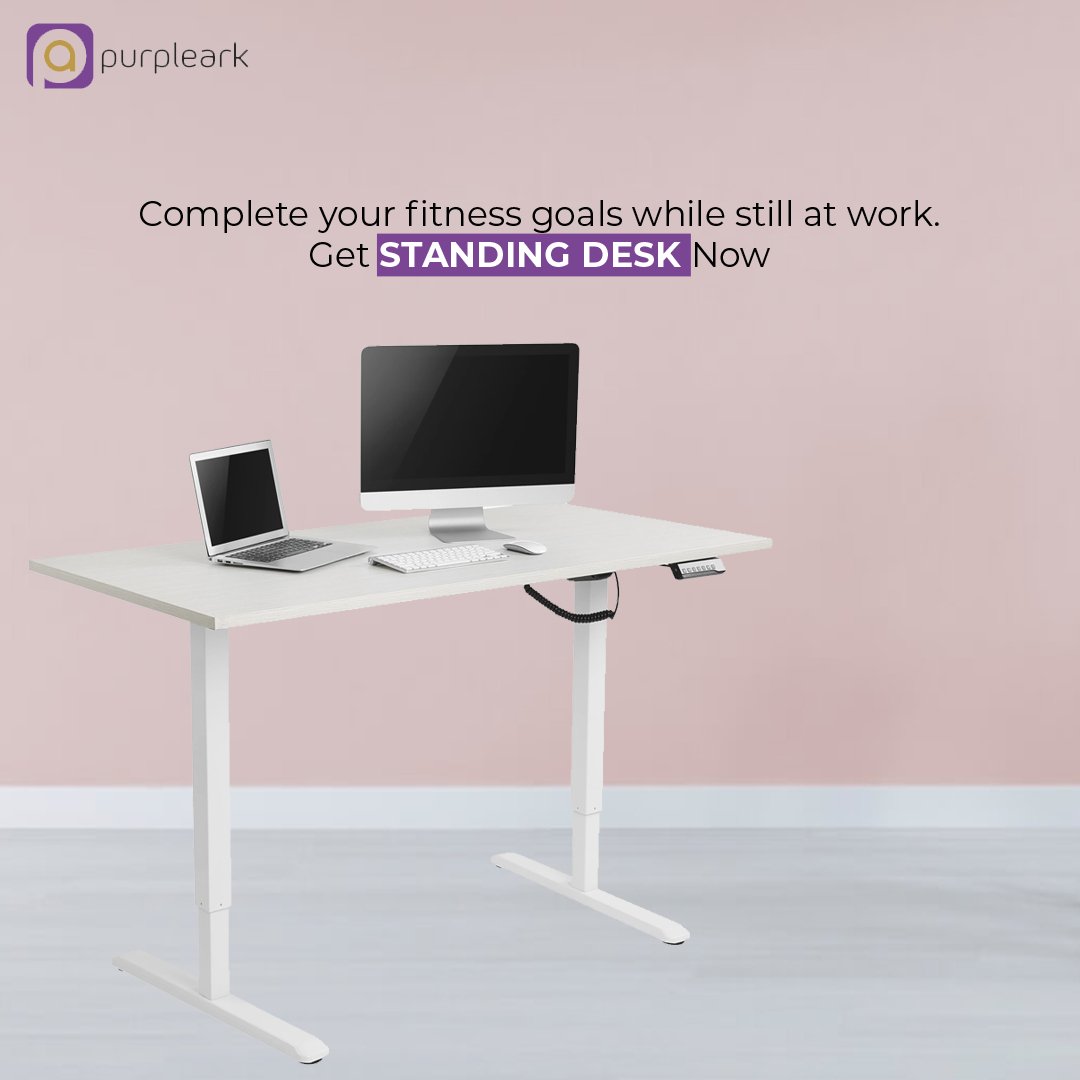 Complete your fitness goals while still at work. Get Standing desk Now - Purpleark