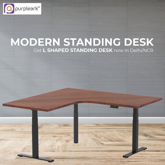Modern Standing Desk: Get L shaped Standing Desk now in Delhi/NCR - Purpleark