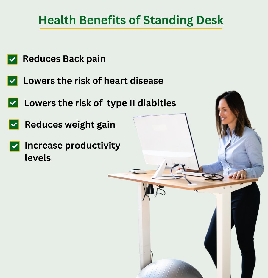 Electric Height Adjustable Standing Desk (3 Stage - Premium) - Purpleark