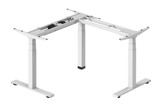 Electric height adjustable standing desk, L Shape - Frame only