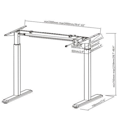 Electric Height Adjustable Table (Standard) - Purpleark
