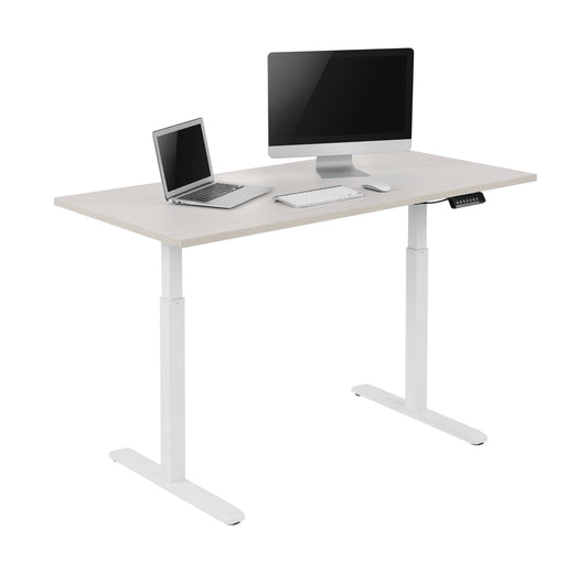 WFH Sitting Desk With Footrest, Home Office Desk, Work From Home Desks