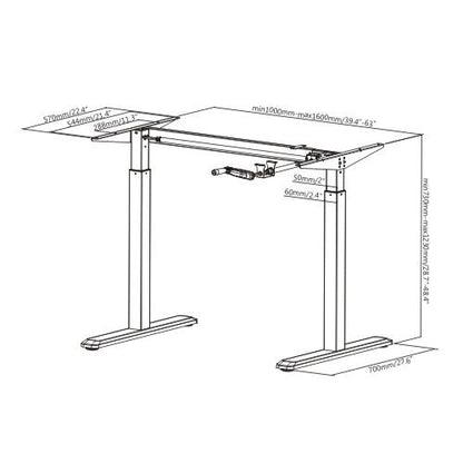 Height Adjustable Desk Manual - Frame only 