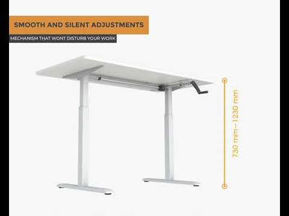 Height adjustable desk manual mechanism video